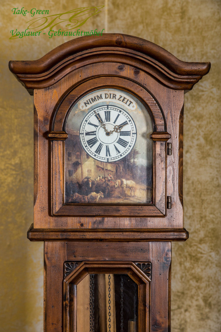 Anno 1900 Dunkel Antik Standuhr Alpenland Möbel