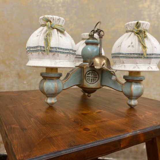 Voglauer Anno 1700 Landhaus Hängelampe Hängeleuchte altblau – mit dem gewissen Charme