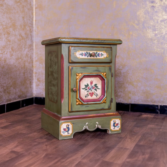Voglauer Nachttisch Schränkchen Altgrün | Anno 1700