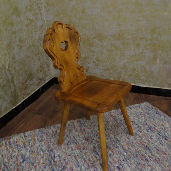 Voglauer Bauernstuhl Braun Massiv | Anno 1600