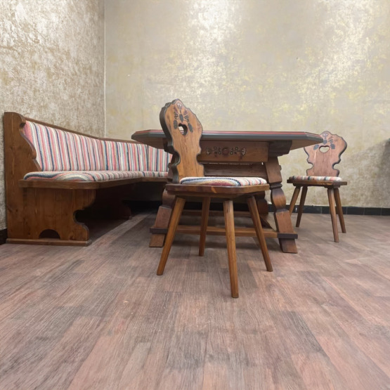 Voglauer Essgruppe mit Eckbank Fichte Antik | Anno 1700