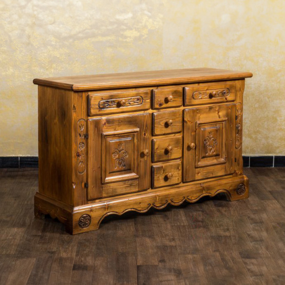 Voglauer Anrichte Braun Massiv | Anno 1600