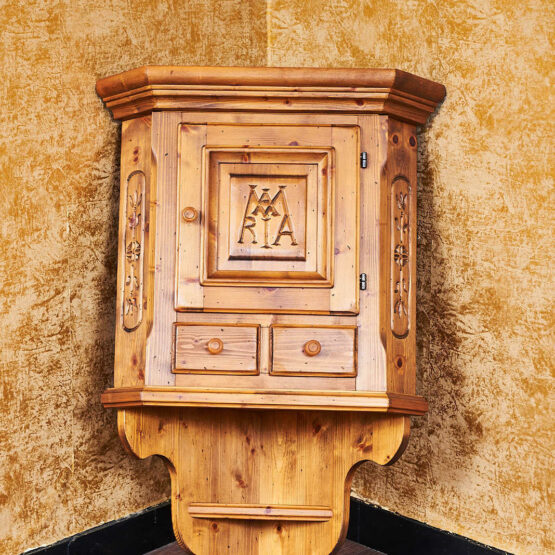 Voglauer Eckhängeschrank Natur Antik | Anno 1600
