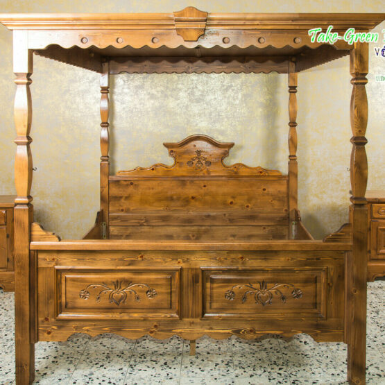 Voglauer Himmelbett Braun | Anno 1600