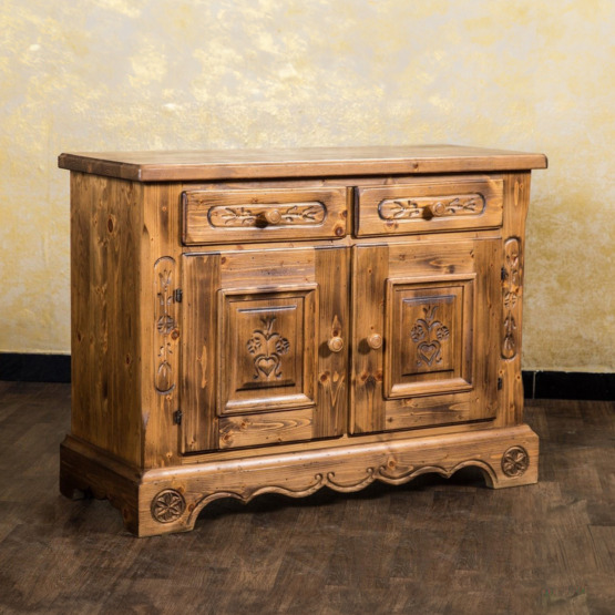 Voglauer Kommode zweitürig Braun | Anno 1600