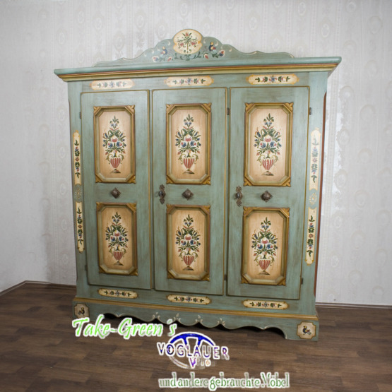 Voglauer Schlafzimmerschrank Altblau | Anno 1700