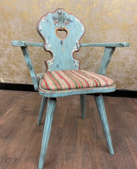 Anno 1700 Altblau Lehnenstuhl