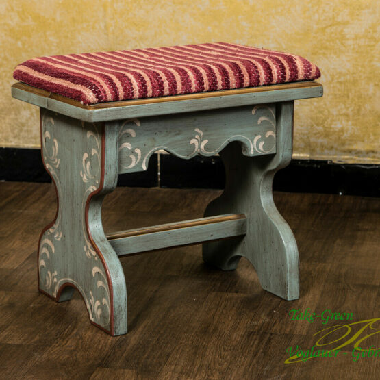 Anno 1700 Altblau Hocker mit Polster