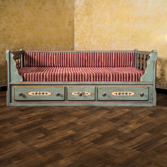 Voglauer Bauernliege Altblau | Anno 1700