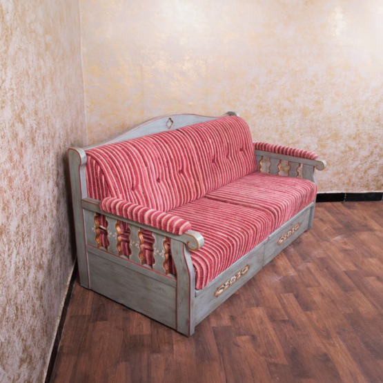 Voglauer Schlafsofa Altblau | Anno 1700