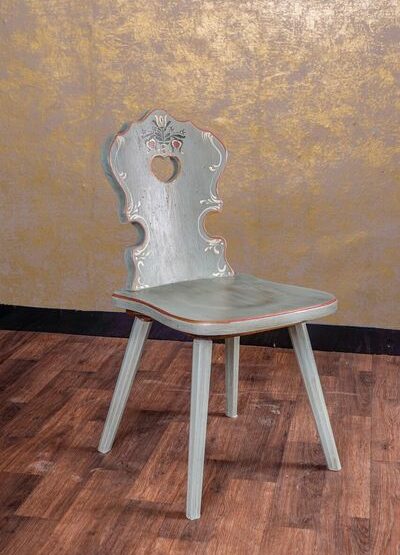 Anno 1700 Altblau Stuhl ohne Lehne