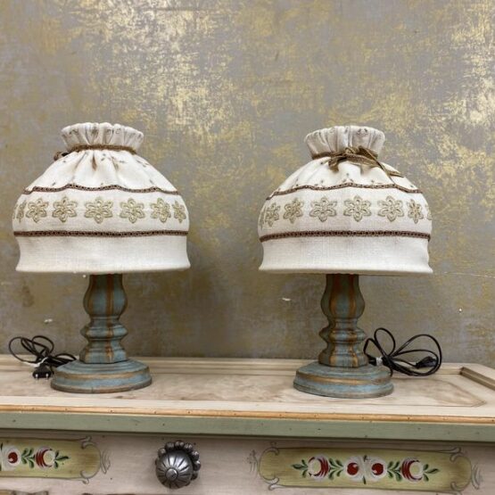 Anno 1700 Altblau Tischlampe