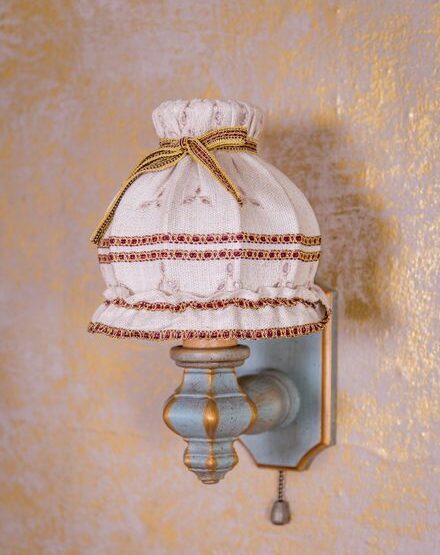 Anno 1700 Altblau Wandleuchte