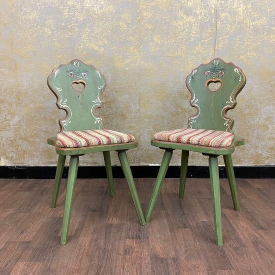 Anno 1700 Altgrün Polsterstuhl