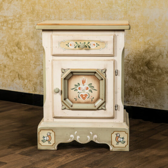 Voglauer Nachttisch Altweiß | Anno 1700