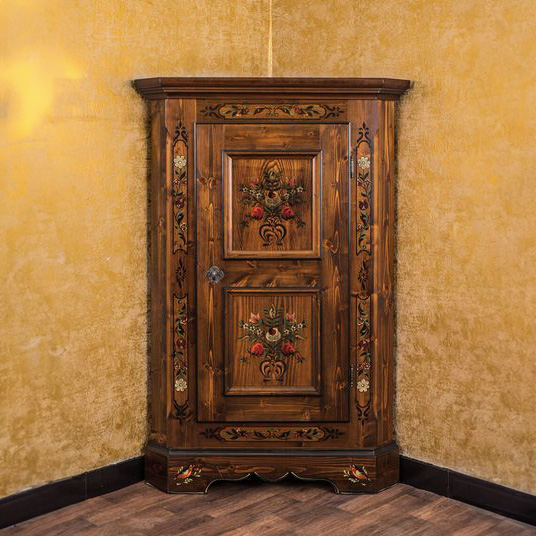 Voglauer Eckschrank Braun Antik | Anno 1800