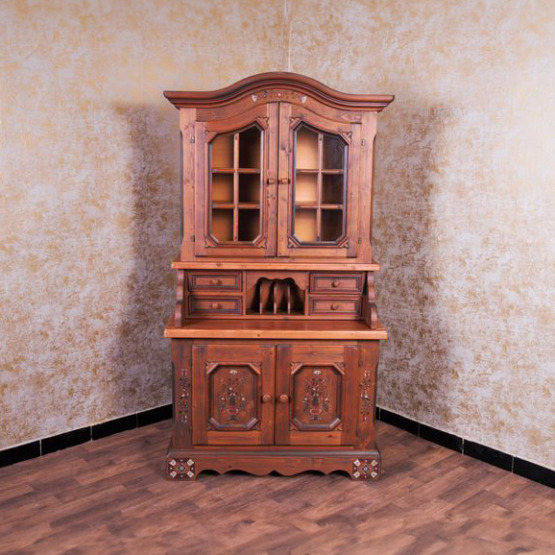 Voglauer Vitrinenschrank Braun Antik | Anno 1700