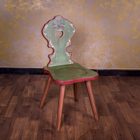 Voglauer Holzstuhl Altgrün | Anno 1800