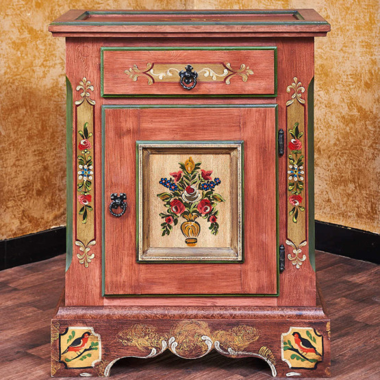 Voglauer Kommode eintürig Altrosa | Anno 1800