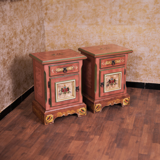 Voglauer Nachttisch Altrosa | Anno 1800