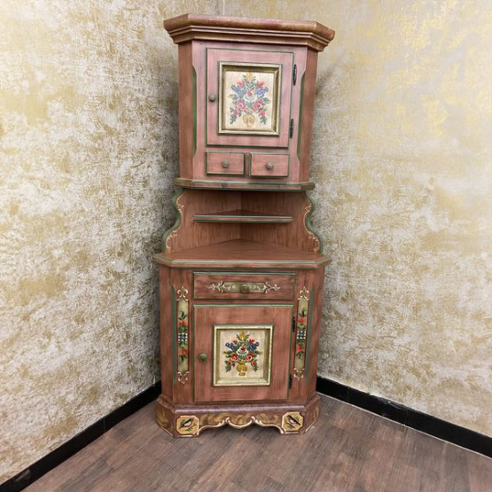 Voglauer Eckschrank Altrosa | Anno 1800