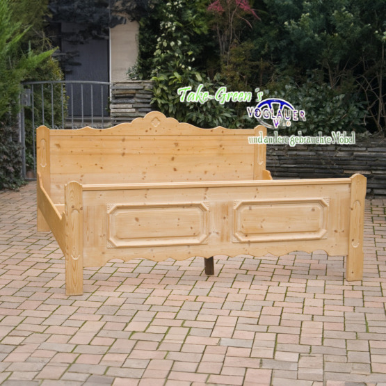 Voglauer Doppelbett Hell Antik | Anno 1900