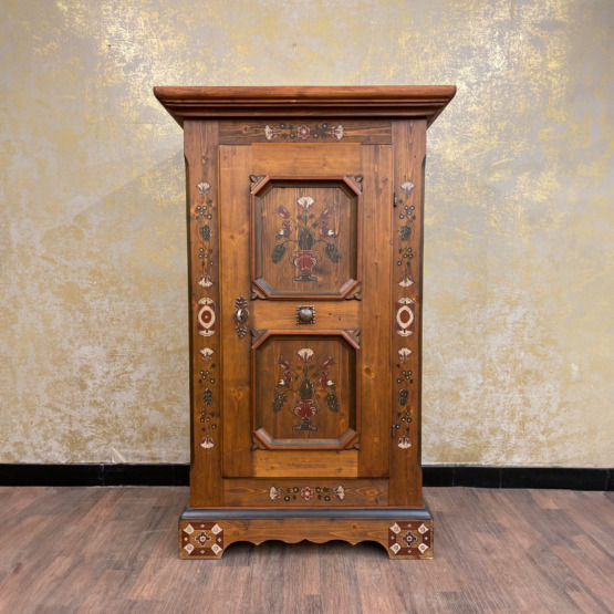 Voglauer Bauernschrank Eintürig Braun Antik | Anno 1700