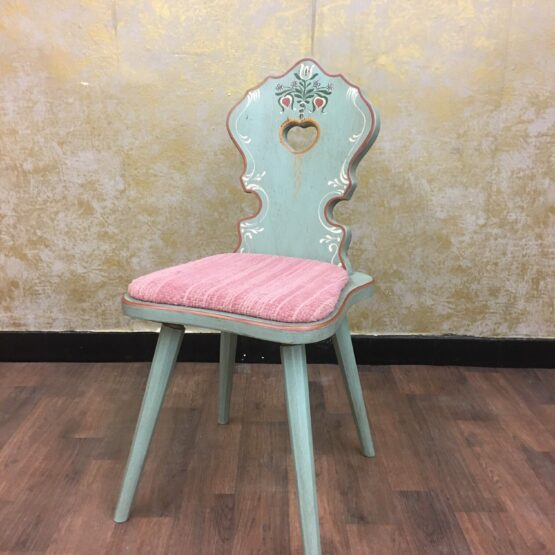 Anno 1700 Altblau Polsterstuhl