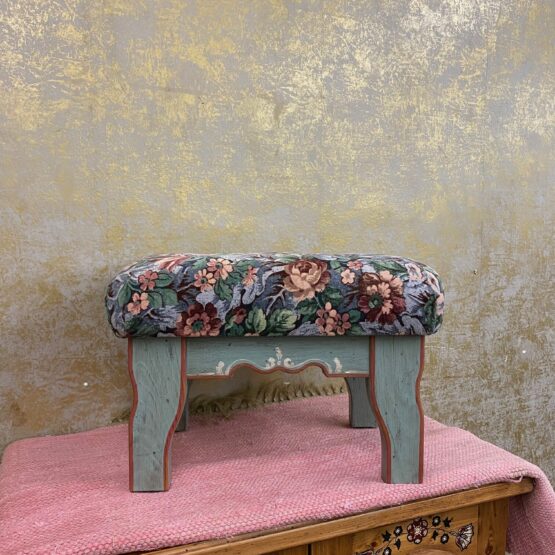 Voglauer Anno 1700 Altblau Hocker Fußhocker Schemel