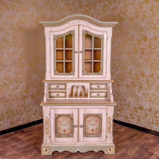 Voglauer Vitrinenschrank Altweiß | Anno 1700