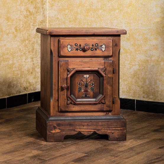 Voglauer Nachttisch Schränkchen Braun Antik | Anno 1700