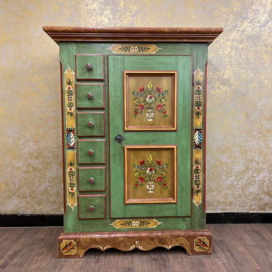 Voglauer Haushaltsschrank Altgrün | Anno 1800