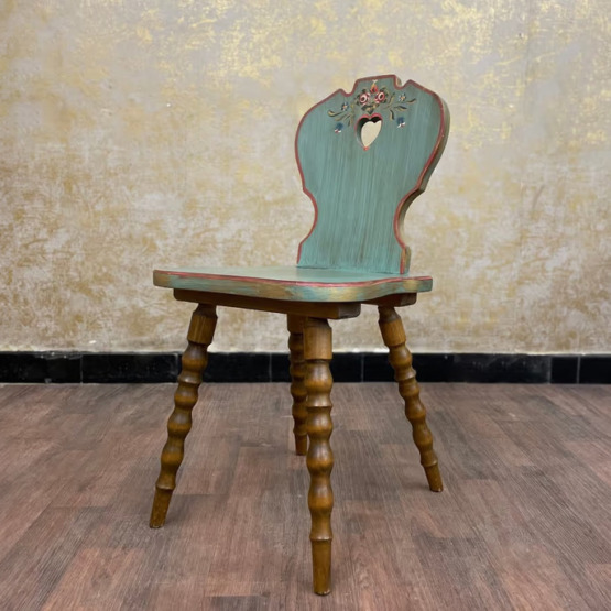 Voglauer Bauernstuhl Altblau | Anno 1700