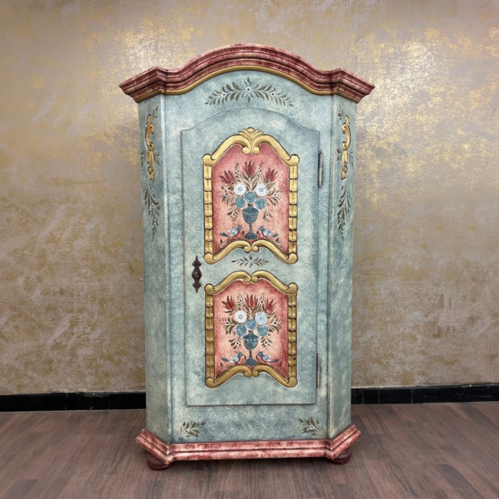 Rahmer Bauernschrank Altblau | Voglauer Stil Anno 1700