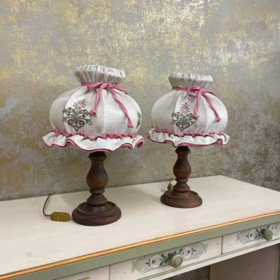 Landhaus Tischlampen-Set Braun | Anno 1600